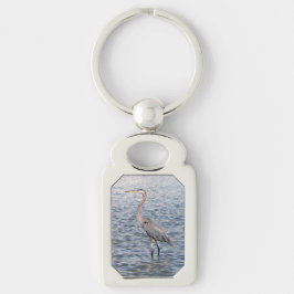 Blue Heron Water Metal Schlüsselkette Schlüsselanhänger