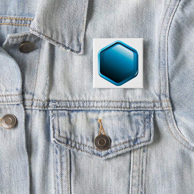 Blue Hexagon Button (Von Creator hochgeladen)