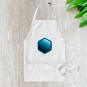 Blue Hexagon Schürze