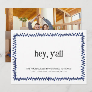 Blue Hey Y'all - Nach Texas gezogen Ankündigung