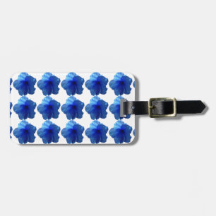 Blue Hibiskus Blume Gepäckanhänger