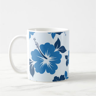 Blue Hibiskus Blume Kaffeetasse