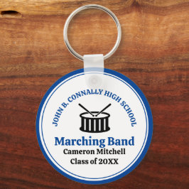 Blue High School Marching Band individuell anpassb Schlüsselanhänger