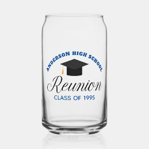 Blue High School Wiedersehen Party Custom Alumni Dosenglas