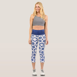BLUE High Waisted Capris