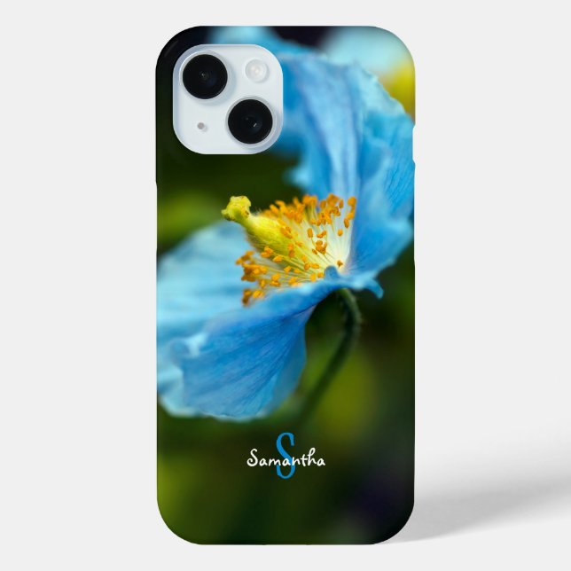 Blue Himalayan Poppy Phone case (Rückseite)
