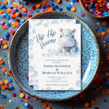 Blue Hippo Baby Dusche