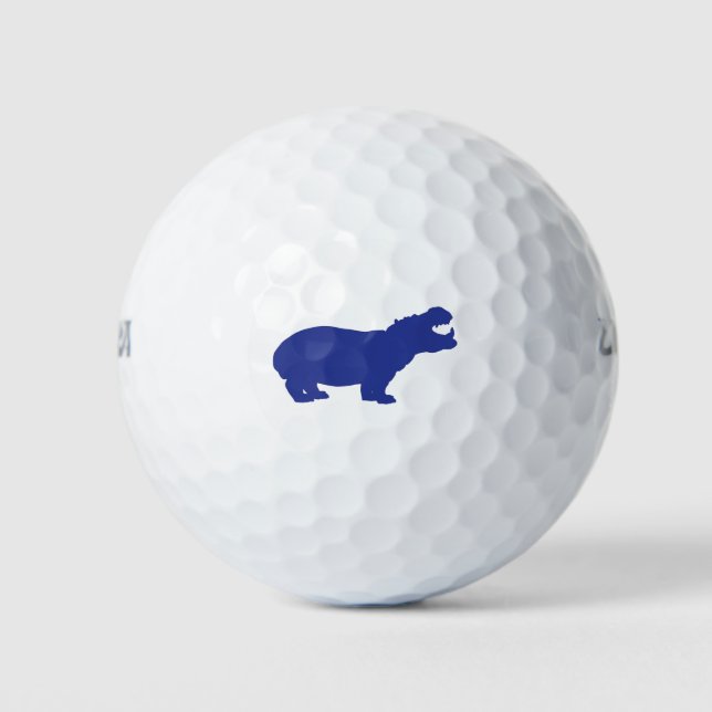 Blue-Hippo Golfball (Vorderseite)