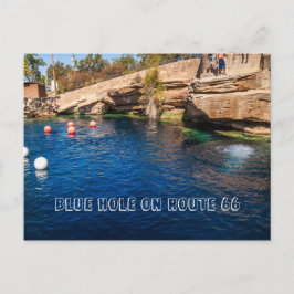 Blue Hole auf Route 66 Postkarte