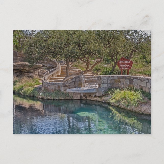 Blue Hole auf Route 66 Postkarte (Vorderseite)