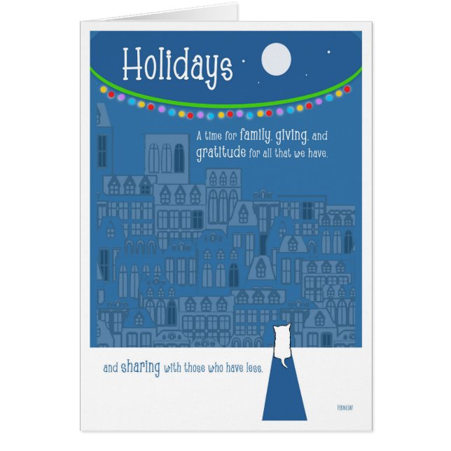 Blue Holidays Denken Sie an Obdachlose Hunde (Vorne)