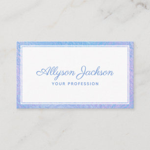Blue Holographic Business Card Visitenkarte