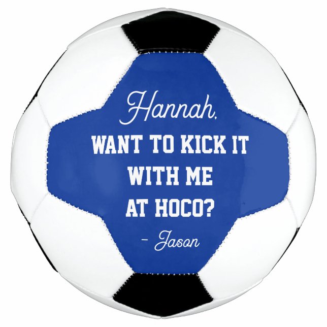 Blue Homecoming Angebot Kick it It with Me Hoco Fußball (Vorderseite)