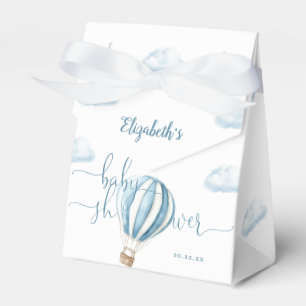 Blue Hot Air Ballon Boy Baby Dusche Danke Geschenkschachtel