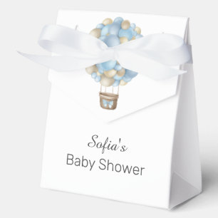 Blue Hot Air Ballon Boy Baby Dusche Geschenkschachtel