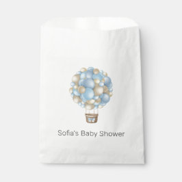 Blue Hot Air Ballon Boy Baby Dusche Geschenktütchen
