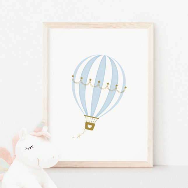 Blue Hot Air Ballon Kinderzimmer & Kids Room Poste Poster (Von Creator hochgeladen)