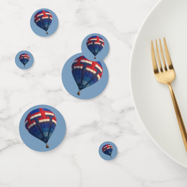 Blue Hot Air Ballon Konfetti (Gruppe)