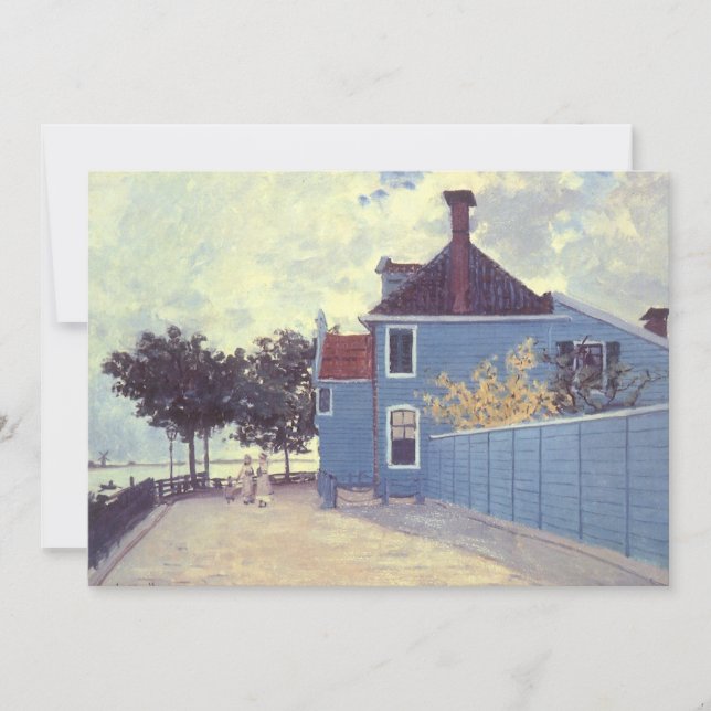 Blue House in Zaandam von Claude Monet (Vorderseite)