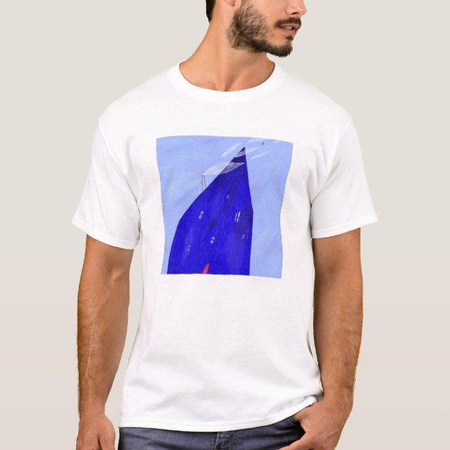 Blue house T-Shirt (Vorderseite)