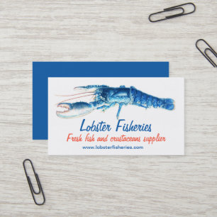 Blue Hummerfischerei / Visitenkarte für Fischer