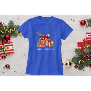Blue Hummingbird Weihnachts-T - Shirt mit Geschenk