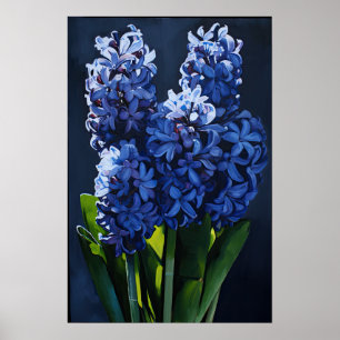 Blue Hyacinth Blume Art Print Poster