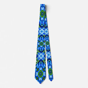 Blue Hyacinth Pattern Krawatte