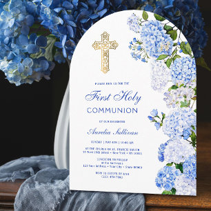 Blue Hydrangea Arch erste Kommune Einladung