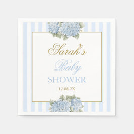 Blue Hydrangea Baby Dusche Serviette