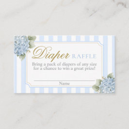 Blue Hydrangea Baby Duschkabine Windelwaschkarte Begleitkarte