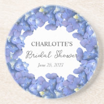Blue Hydrangea Blooms Personalisiertes Brautparty