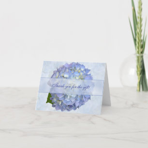 Blue Hydrangea Blume Blank Danke Gift Card