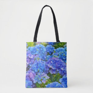 Blue Hydrangea Blume Blumenstrauß Tasche