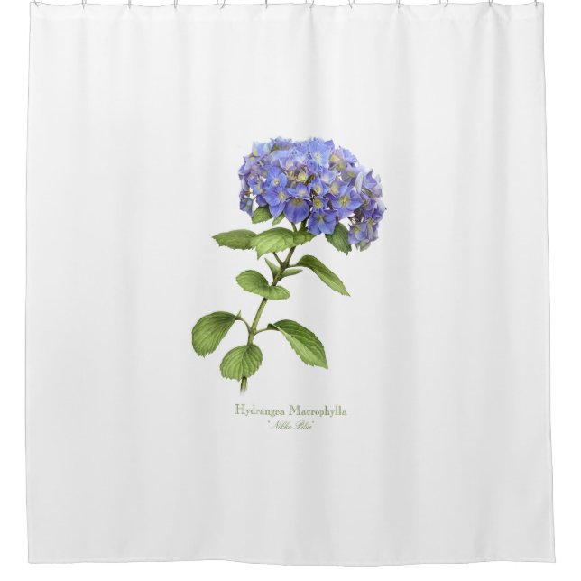 Blue Hydrangea-Blume Duschvorhang (Vorderseite)