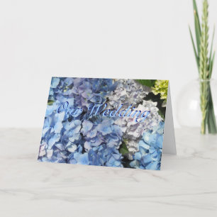 Blue Hydrangea Blume Einladung Hochzeit