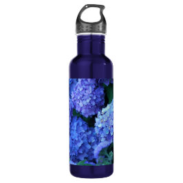 Blue Hydrangea Blume Floral Edelstahlflasche