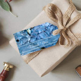 Blue Hydrangea Blume Gastgeschenk Hochzeit Tags Geschenkanhänger