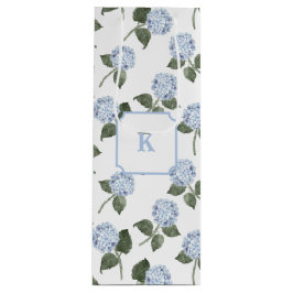 Blue Hydrangea-Blume Geschenktüte Für Weinflaschen