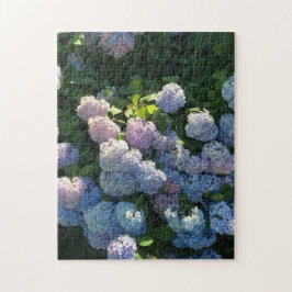 Blue Hydrangea Blume Jigsaw Puzzle