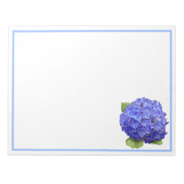 Blue Hydrangea-Blume Notizblock