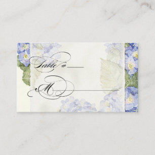 Blue Hydrangea Bracket florale feierliche Hochzeit Platzkarte