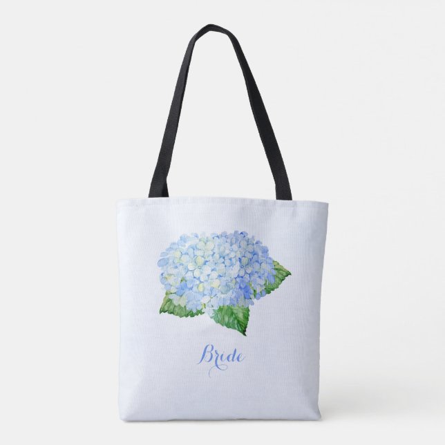 Blue Hydrangea Bridal Tasche (Rückseite)