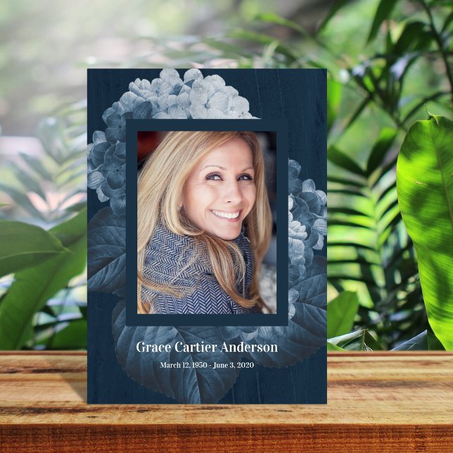 Blue Hydrangea Celebration of Life Programme (Créateur téléchargé)