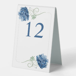Blue Hydrangea Custom Tischaufsteller