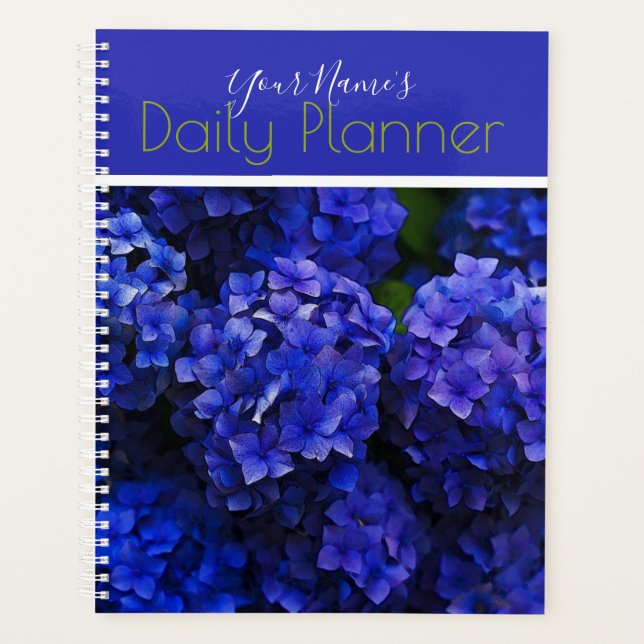 Blue Hydrangea Daily Planner - HAMbWG Planer (Vorderseite)