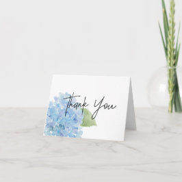 Blue Hydrangea Dankeschön Card Dankeskarte