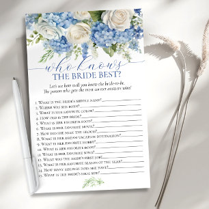 Blue Hydrangea, die Bride Best Duwer Game kennen Flyer