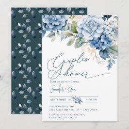Blue Hydrangea | Dusche Einladung
