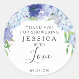 Blue Hydrangea Dusche Gevor Sticker